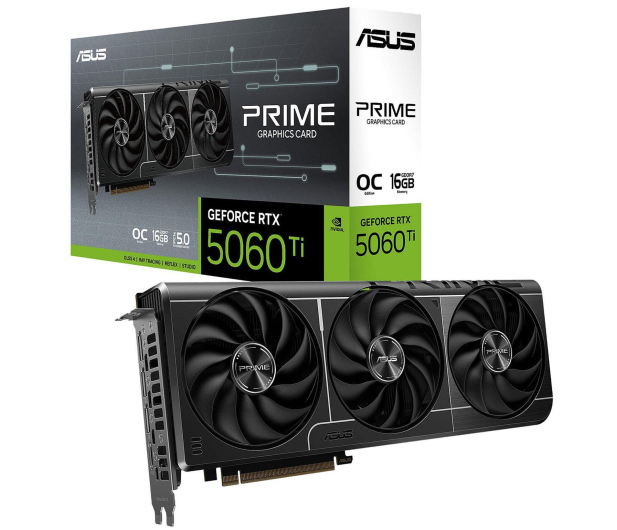 ASUS GeForce RTX 5060 Ti Prime OC 16GB GDDR7 DLSS4 PRIME-RTX5060TI-O16G - 1331408 - zdjęcie
